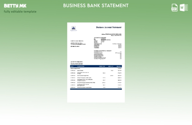 модерен стил на кениската ABC организација што го проверува изводот на сметката 